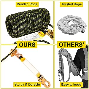 vertical lifeline rope