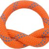 51jbNADQNOL._AC_SL1200 Braided Polyester Arborist Rigging Rope (3/8 inch X 100 feet) High Strength Outdoor Rope for Rock Climbing Hiking Camping Swing, Orange/Blue