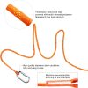 Climbing Rope 8mm 65Ft (20m) Static Climbing Rope Outdoor Rock Climbing Rope Braided Polyester Static Rock Climbing Rope High Strength Outdoor Rope for Rappelling Rescue Rope Orange