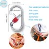 8MM Climbing Rope, 32ft/65ft/98ft/165ft/246ft High Strength Outdoor Safety Static Rock Climbing Rope, Escape Rope, Rappelling Rope, Fire Rescue Parachute Rope