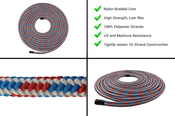 Pelican Arborist-16 Strand 12.7 mm (1/2 inch) Arborist - 7000 lbs Breaking Strength - Static Climbing Rope Used for Arborists