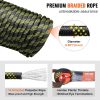 VEVOR Vertical Lifeline Assembly, 0.55'' x 100' Fall Protection Rope with 30 KN Breaking Tension, Polyester Roofing Rope with Steel Snap Hooks, Rope Grab, and Shock Absorber, ANSI Compliant