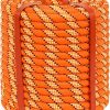 Double Braid Arborist Rope(1/2 in x 150ft) Arborist Rigging Polyester Rope - 48 Strand Rope Swing for Tree Bull Rope for Diverse Outdoor Applications Construction, Climbing, Swing, Sailing