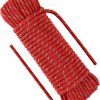 3/8 in (10mm) x 16 ft (5Meter) Nylon Static Rock Climbing Rope Explore a Cave Rope Rappelling Rope Rescue Rope Boat Rope Anchor Dock Lines Tree Climbing Felling Pulling Rope Reflective Red
