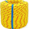 Arborist Rigging Rope Bull Rope Black (1/2 in x 150ft) Polyester Braided Arborist Rope 48 Strands for Tree Work Camping or Swinging…