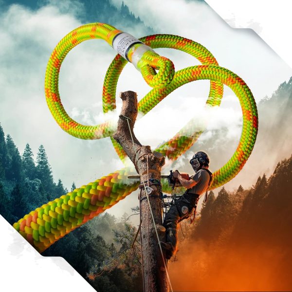 24-Strand 11.8 mm Arborist-Pro™ Arborist Rope - 7,000 lb MBS - Static Climbing Rope - Lightweight - Arborist - 120 Ft - Plain End - Red -