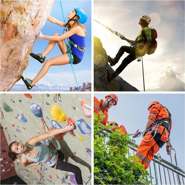 Nice C Climbing Rope, Rescue Rope, Construction Rope, Rock Climbing Rope, Static 10mm 32ft/64ft/96ft/160ft/230ft/500ft/985ft/1000ft with Carry Bag (Orange, 50M(160ft))