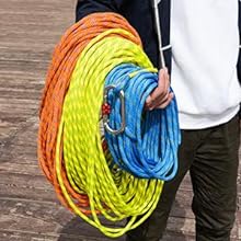 Multi-color and multi-size climbing rope