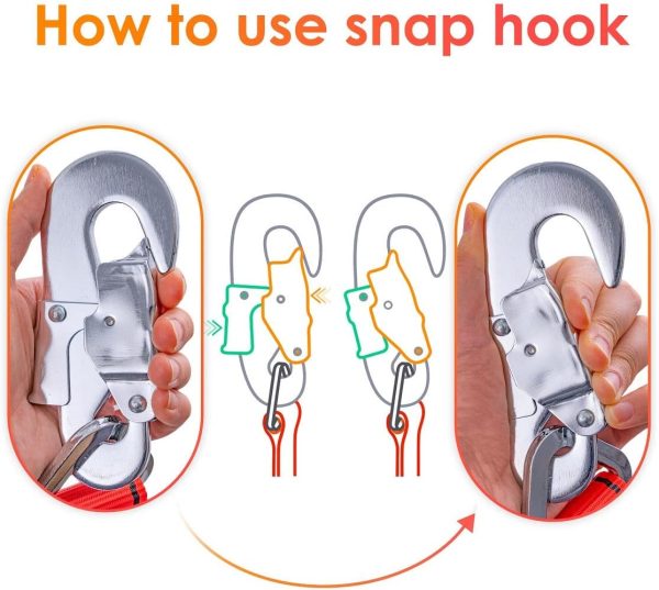 Hunting Safety Belt with Adjustable Lanyard, Tree Climbing Belt Restraint Lanyard