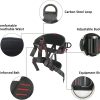619QdcIyCHL._AC_SL1500 Adjustable Thickness Climbing Harness Half Body Harnesses for Fire Rescuing Caving Rock Climbing Rappelling Tree Protect Waist Safety Belts