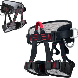 Climbing belts, Thicken Professional Half Body Safety Belt for Rock Climbing, Fire Rescue, Expanding Training and Outdoor Adventure Activities
