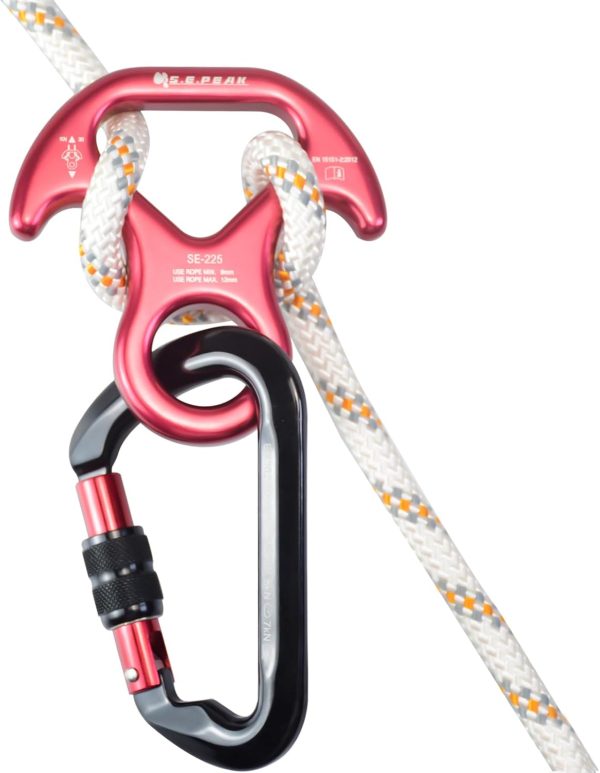 30kN/35kN/40kN Rescue Figure 8 Descender Climbing Gear Downhill Equipment Rigging Plate Rappeling Device for Rock Climbing/Aluminum Alloy