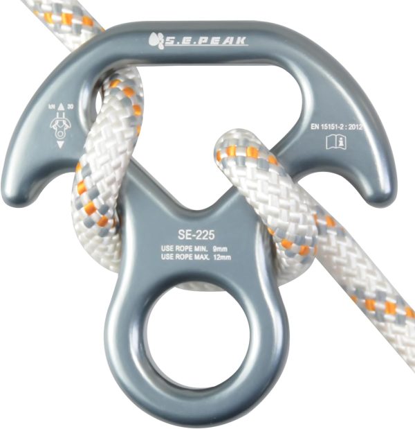 30kN/35kN/40kN Rescue Figure 8 Descender Climbing Gear Downhill Equipment Rigging Plate Rappeling Device for Rock Climbing/Aluminum Alloy