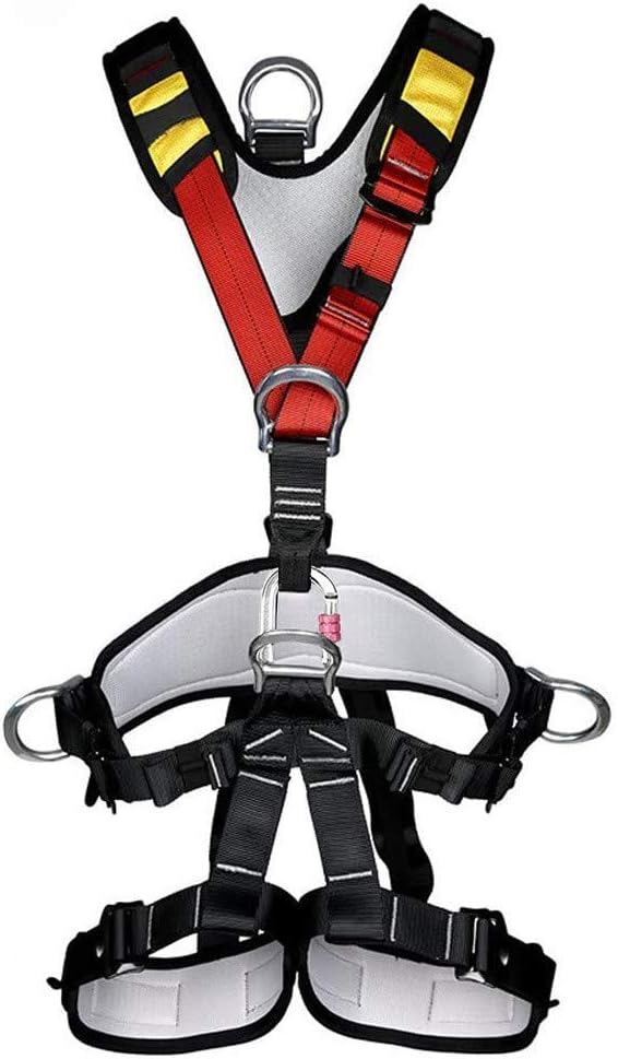 Climbing Seat Belt, Large Size Safety Belt Climbing Gear for Tree Climbing, Fire Rescue, Rappelling