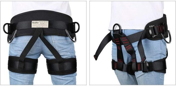 Climbing belts, Thicken Professional Safety Belt for Caving Rock Climbing Fire Rescuing Rappelling Tree and Outdoor Adventure Activities