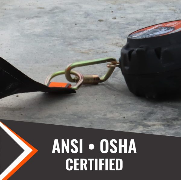 Malta Dynamics Fall Protection Carabiner Clip, High Strength Professional Grade, OSHA/ANSI Compliant