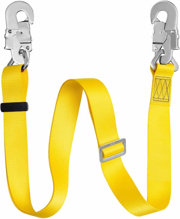 Hunting Safety Belt with Adjustable Lanyard, Tree Climbing Belt Restraint Lanyard