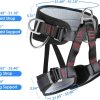 Climbing belts, Thicken Professional Safety Belt with Magnesium Alloy Connection Ring, Climbing Gear for Tree Climbing, Fire Rescue, Rappelling