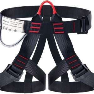 Climbing belts, Caving Rock Climbing belt, Safety Belt for ziplining Rappelling Fire Rescuing Tree Climbing Gear, Half Body belt for Women Men and Novice