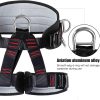 Climbing belts, Thicken Professional Safety Belt with Magnesium Alloy Connection Ring, Climbing Gear for Tree Climbing, Fire Rescue, Rappelling