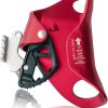 Climbing Stop Descender Rappelling Anti-Panic Belay Devices for 9-12mm Rope Rescue Equipment Hand Controls Desingned