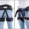 Climbing belts, Thicken Professional Safety Belt with Magnesium Alloy Connection Ring, Climbing Gear for Tree Climbing, Fire Rescue, Rappelling