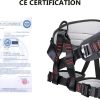 810T3zyuPeL._AC_SL1500 Adjustable Thickness Climbing Harness Half Body Harnesses for Fire Rescuing Caving Rock Climbing Rappelling Tree Protect Waist Safety Belts