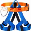 Climbing belt, Safety Belt for Tree Climbing Rock Climbing, Zipline Belt Climbing Gear Rappelling Equip - Half Body Guide belt for Women Man and Novice