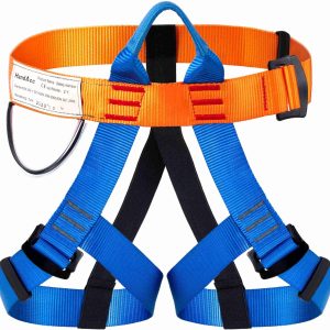 Climbing belt, Safety Belt for Tree Climbing Rock Climbing, Zipline Belt Climbing Gear Rappelling Equip - Half Body Guide belt for Women Man and Novice