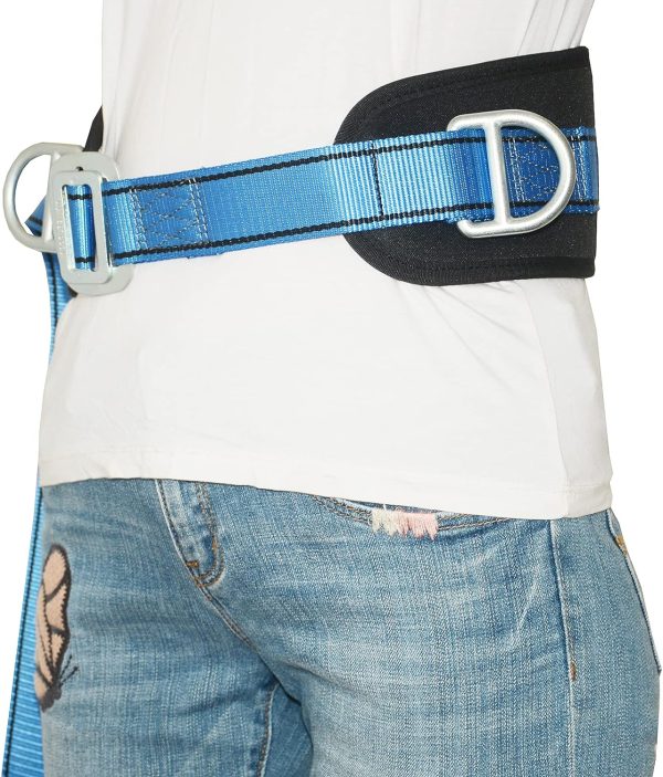 Safety Gear, Climbing Belt, with Hip Pad & 2 D Rings, Personal Protective Equipment Safety belt, Large size