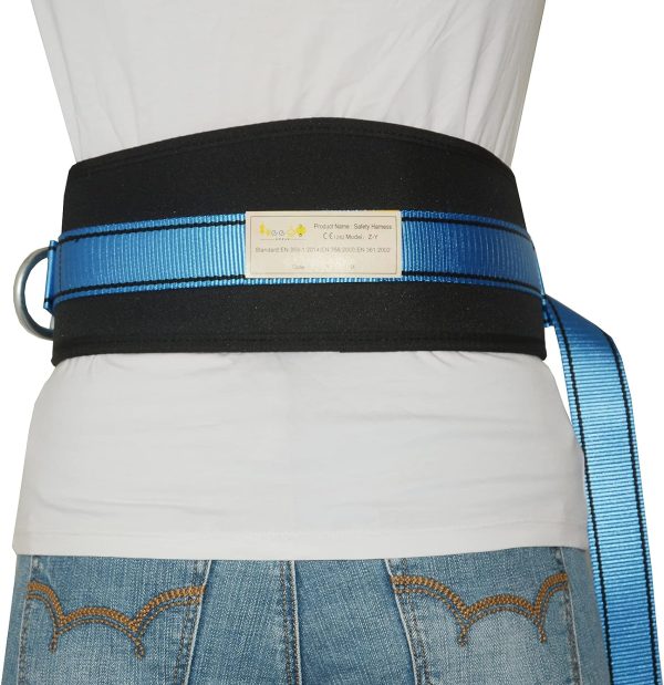 Safety Gear, Climbing Belt, with Hip Pad & 2 D Rings, Personal Protective Equipment Safety belt, Large size