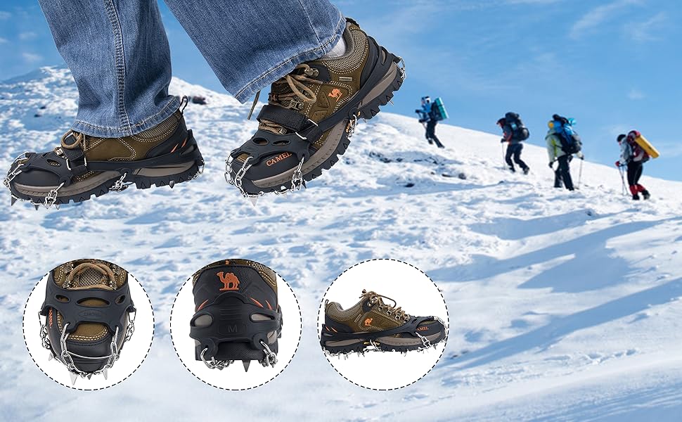 Crampons for hiking boots