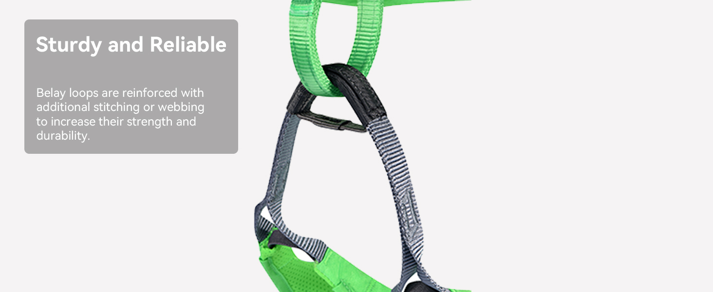Rock climbing safety harness