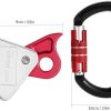 Rope Grab with 24KN Quick Lock Rock Climbing Fall Protection Safety Clip Outward Bound Training Protection Rescue Lanyard Grab
