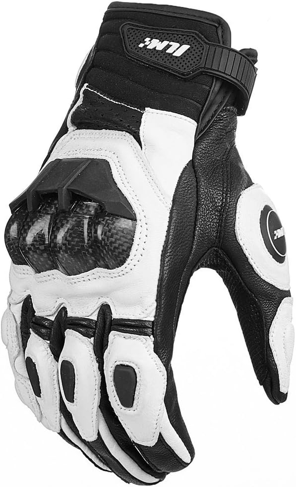 Air Flow Leather Motorcycle Gloves Touchscreen for Men and Women Model-GRC01 (XL, Black)