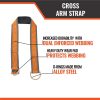 6' Cross Arm Strap, Fall Protection Beam Strap, D-Ring Safety Strap, Beamer, I-Beam & H-Beam Anchor Strap, Beam Straps Fall Protection, OSHA/ANSI Compliant
