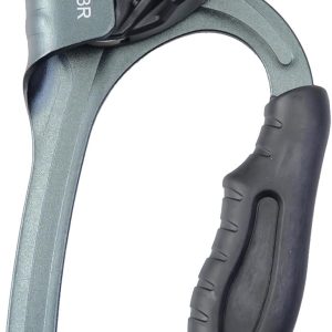 Hand Ascender CE Certified Strong Rappelling Gear Equipment with Ergonomic Rubber Handle for Rock Climbing Tree Arborist, Climbing Rescue Caving, Mountaineering, 8~13MM Rope, Right/Left Hand