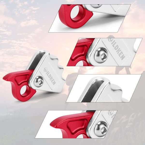 61EBANXB3PL._AC_SL1500 Climbing Ascender Fall Protection Belay Device Climbing Rope Grab for Rock Climbing Mountaineering Tree Arborist Expedition Caving Rescue Aerial Work