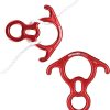 Descender Rappelling Gear - for Rescue Equipment, Rock Climbing, Ziplining, and Aerial Dance - Large Bent-Ear Belaying Device - Lightweight and Easy-to-Carry - Made with Aluminum