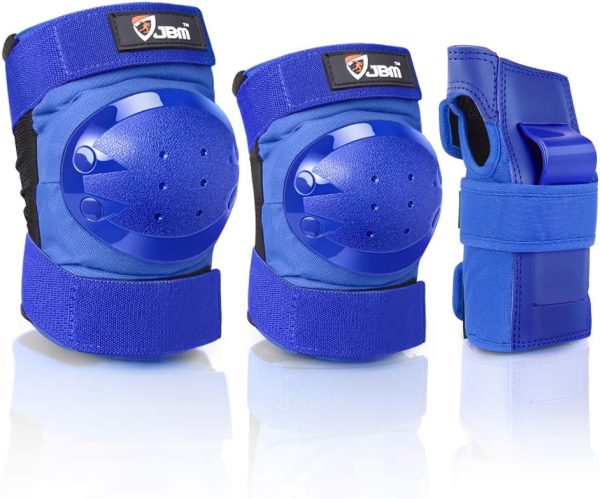 Adult & Kid Knee Pads Elbow Pads and Wrist Guards Full Protective Gear for Roller Skating Inline Skating Scootering Skatingboarding Riding