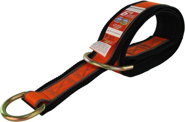 6' Cross Arm Strap, Fall Protection Beam Strap, D-Ring Safety Strap, Beamer, I-Beam & H-Beam Anchor Strap, Beam Straps Fall Protection, OSHA/ANSI Compliant