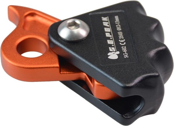 15kN Rope Grab,CE Certified Fall Arrestor Ascender, Flip Line Adjuster, Grip Clamp, Self-Locking Fall Protection Belay Device for Rock Climbing, Tree Arborist, Rescue, Fit for 12~13 MM Rope