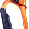 Hand Ascender CE Certified Strong Rappelling Gear Equipment with Ergonomic Rubber Handle for Rock Climbing Tree Arborist, Climbing Rescue Caving, Mountaineering, 8~13MM Rope, Right/Left Hand