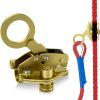 Self-Locking Rope Grab Ascender, Alloy Steel, Suitable for Heavy Industry/Roofing/Construction/Fall Protection/Tree Trimming/Lifeline, Compliant with OSHA/ANSI Standards