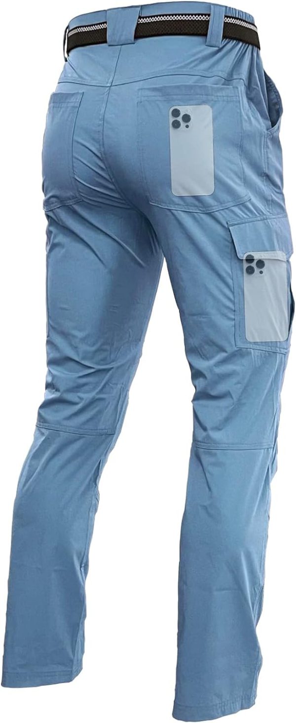 Men's Lightweight Hiking Cargo Work Pants Quick Dry Water Resistant Fishing Travel Climbing Outdoor Stretch Pants