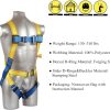 Fall Protection Safety Harness OSHA/ANSI Compliant,internal Shock Absorbing landyard&Hook