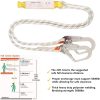Fall Protection Safety Harness OSHA/ANSI Compliant,internal Shock Absorbing landyard&Hook