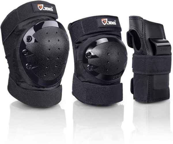 Adult & Kid Knee Pads Elbow Pads and Wrist Guards Full Protective Gear for Roller Skating Inline Skating Scootering Skatingboarding Riding