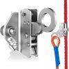 Self-Locking Rope Grab Ascender, Alloy Steel, Suitable for Heavy Industry/Roofing/Construction/Fall Protection/Tree Trimming/Lifeline, Compliant with OSHA/ANSI Standards