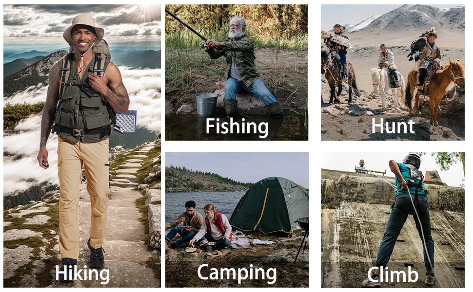 hiking fishing camping pants